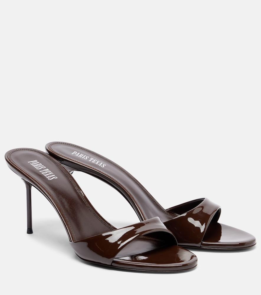 paris texas lidia patent leather mules