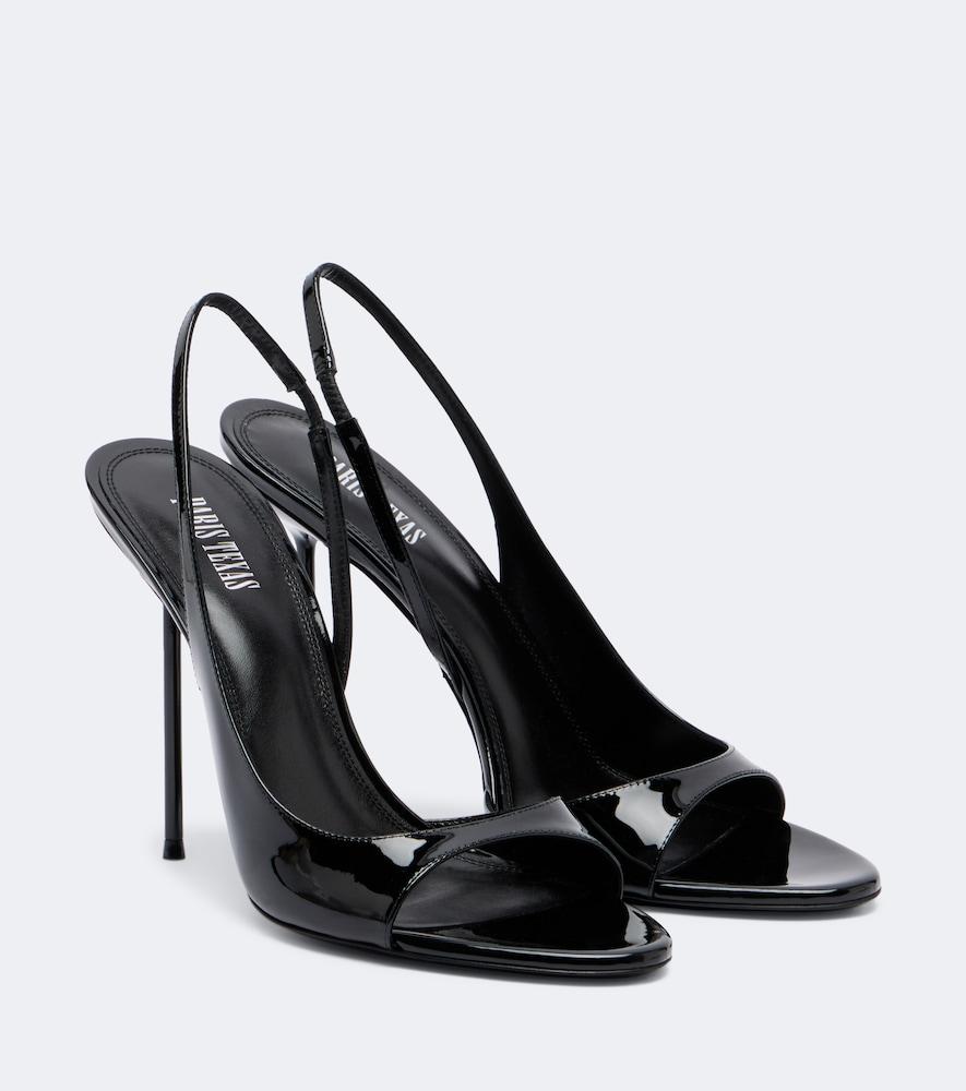 paris texas lidia patent leather slingback sandals