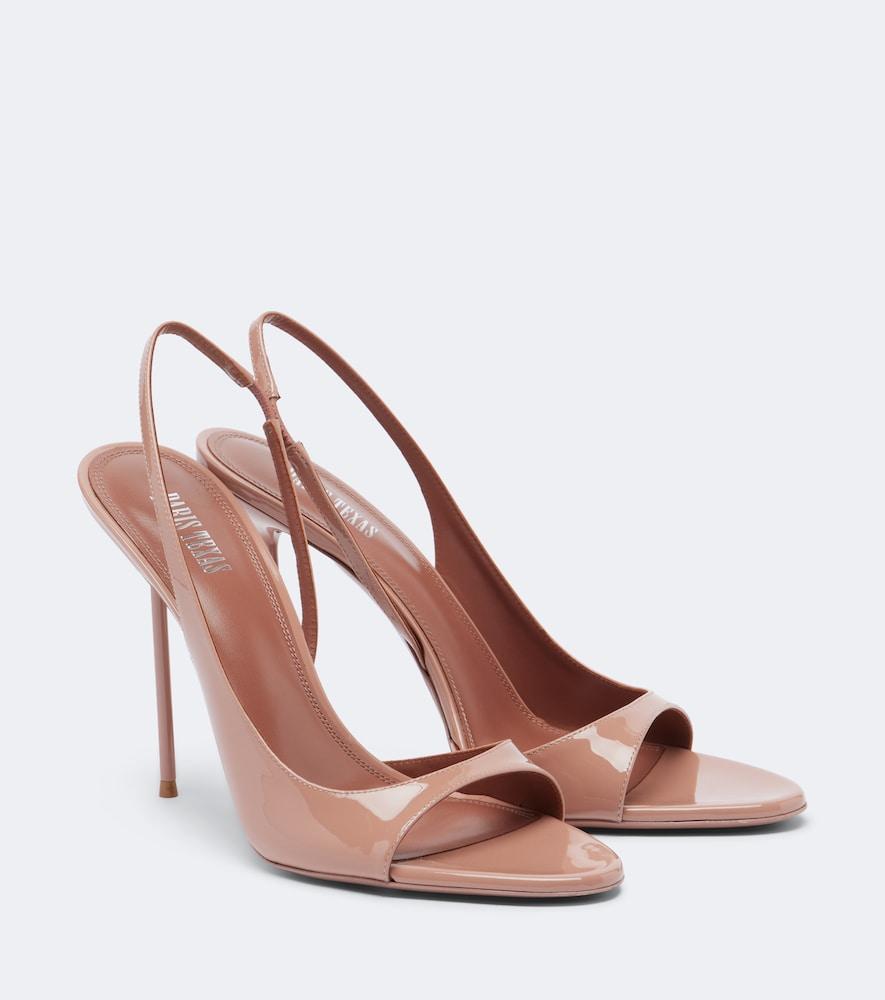 paris texas lidia patent leather slingback sandals