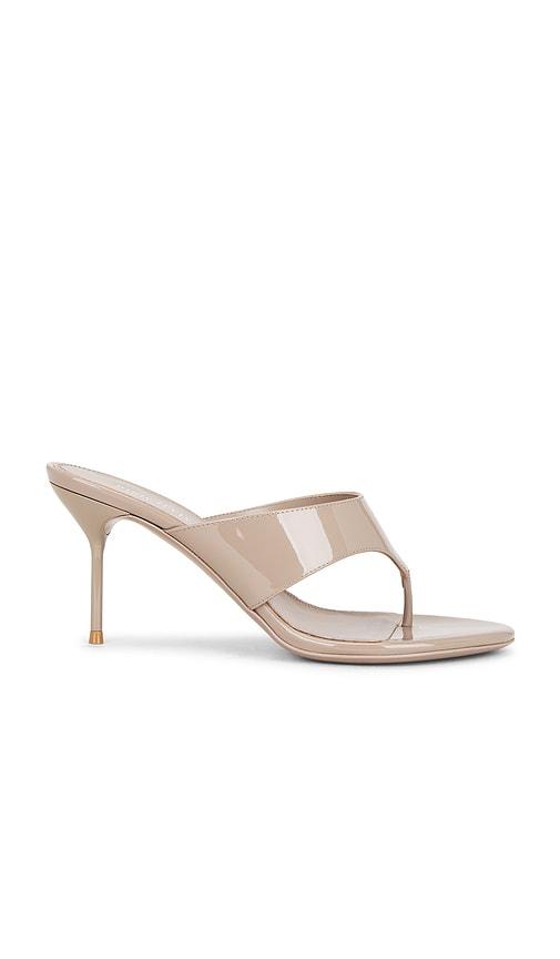 paris texas lidia thong mule sandal 70 in taupe. - size 38 (also in 39)
