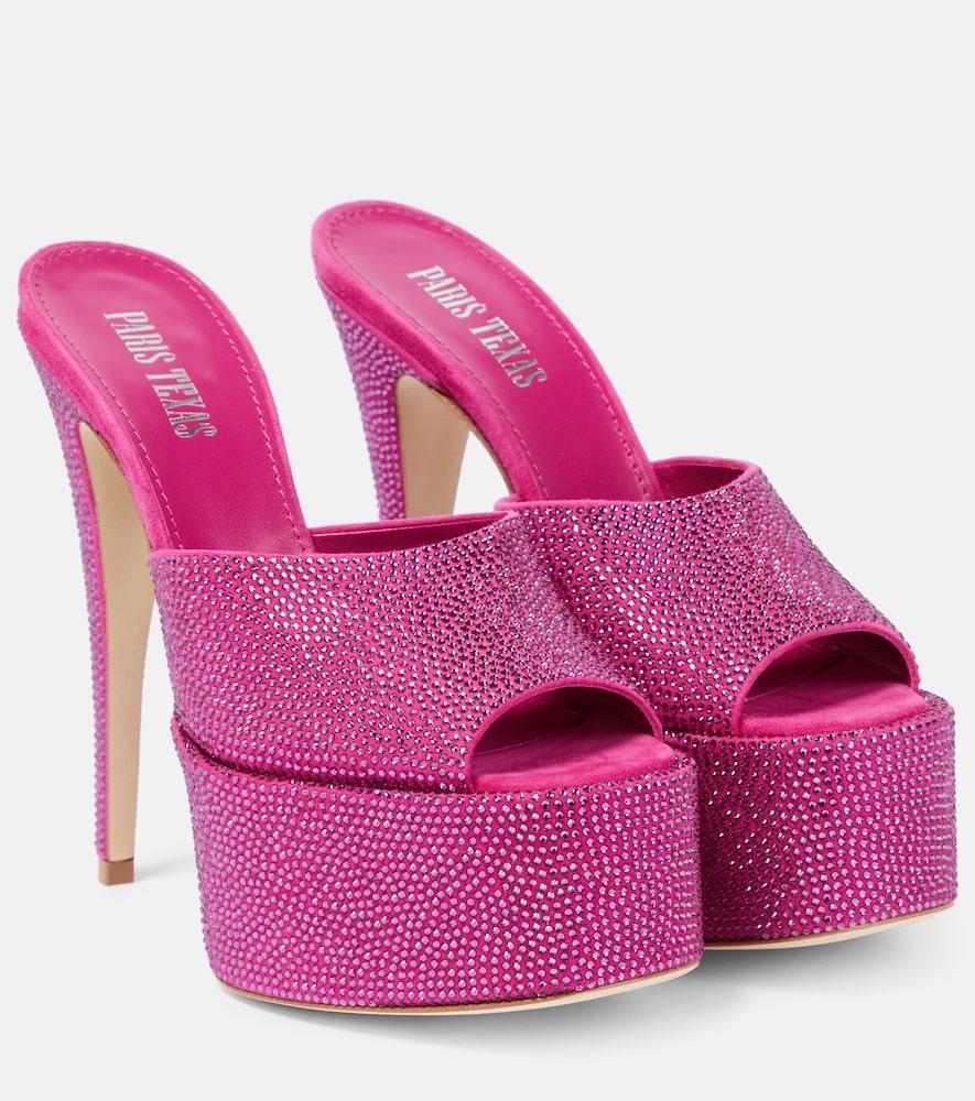 paris texas marina embellished platform sandals