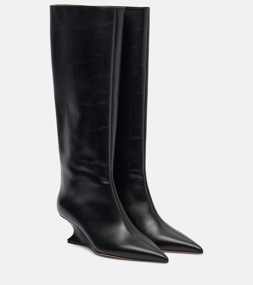 paris texas nina 50 leather knee-high boots