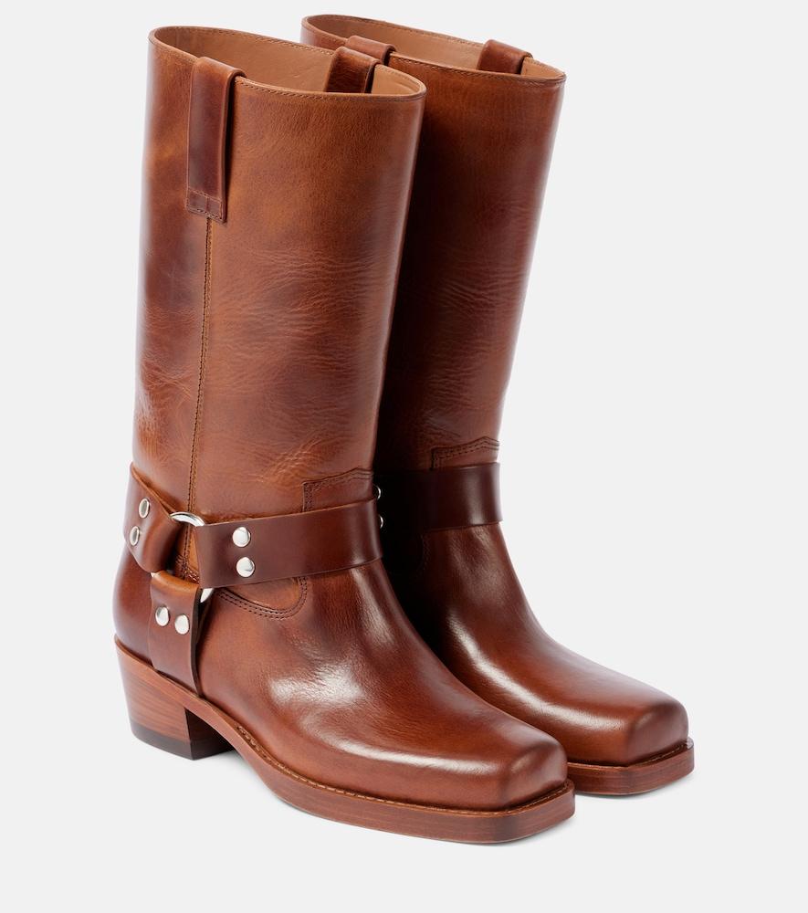 paris texas roxy 45 leather biker boots