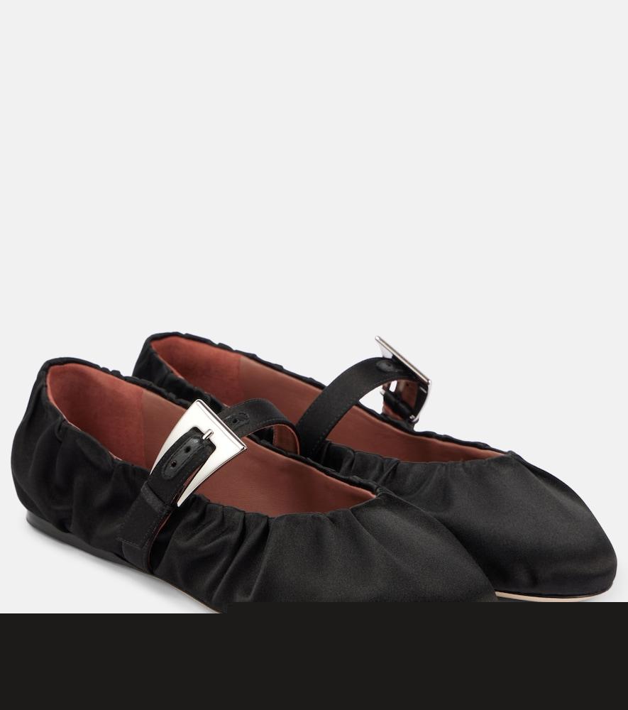 paris texas sveva satin ballet flats