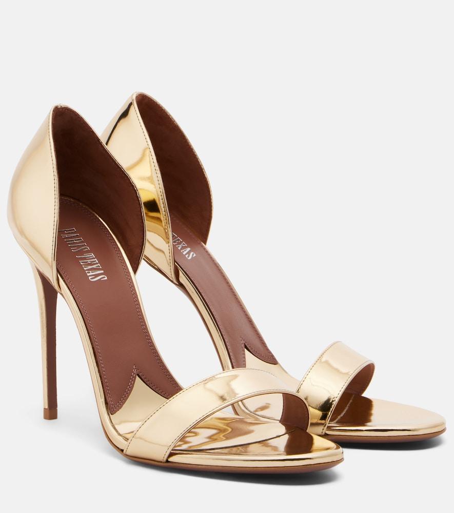 paris texas vera mirrored leather sandals