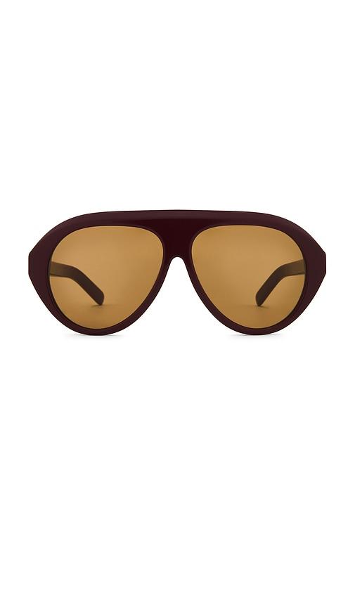 past midnight the icon sunglasses in burgundy.