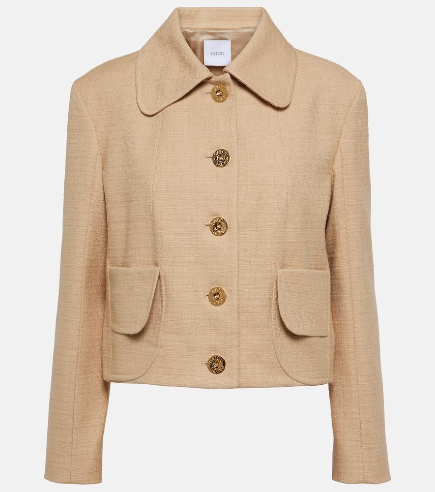 patou cotton-blend tweed jacket