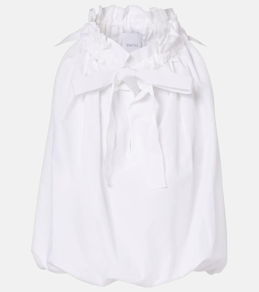 patou gathered cotton top