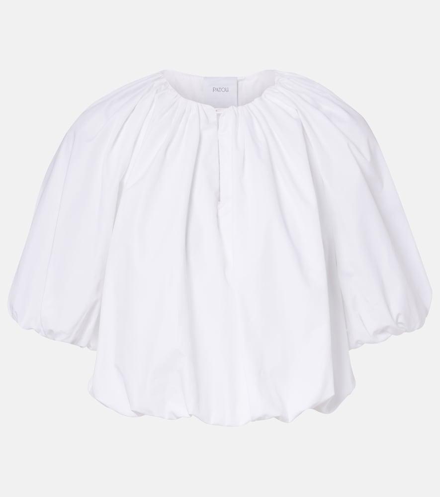 patou gathered cotton top