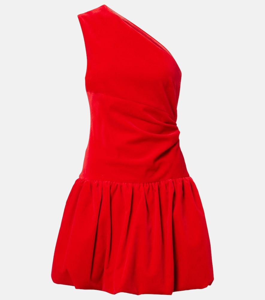 patou one-shoulder cotton minidress