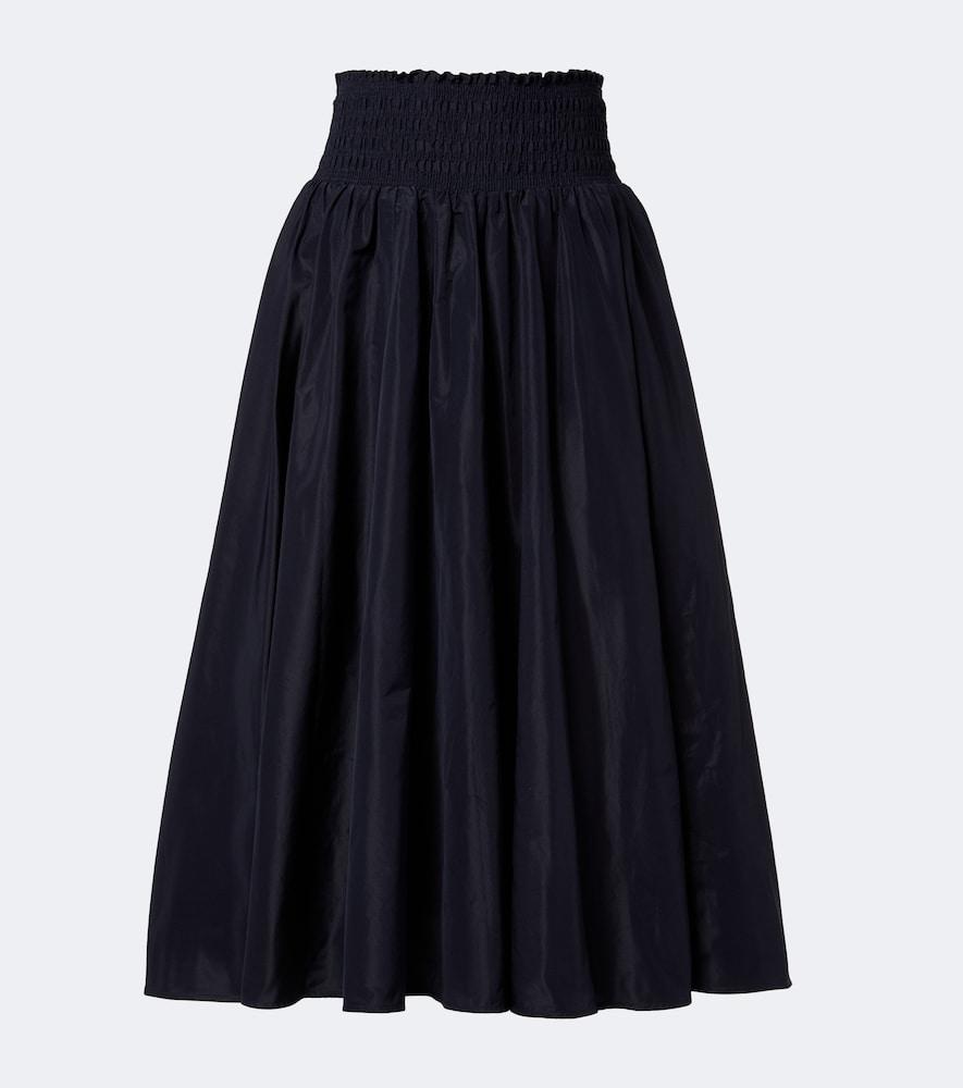 patou shirred midi skirt