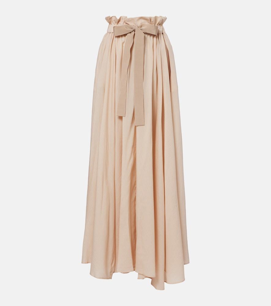 patou striped maxi skirt