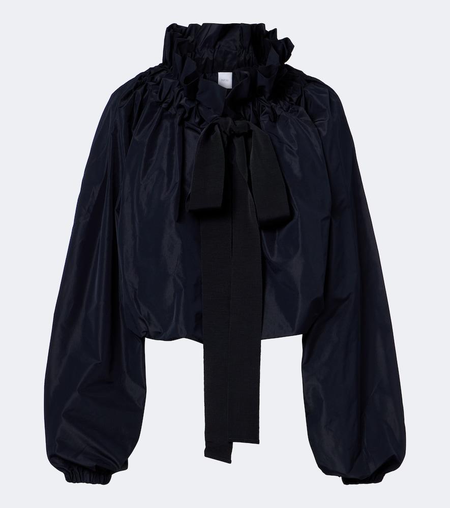 patou tie-neck blouse