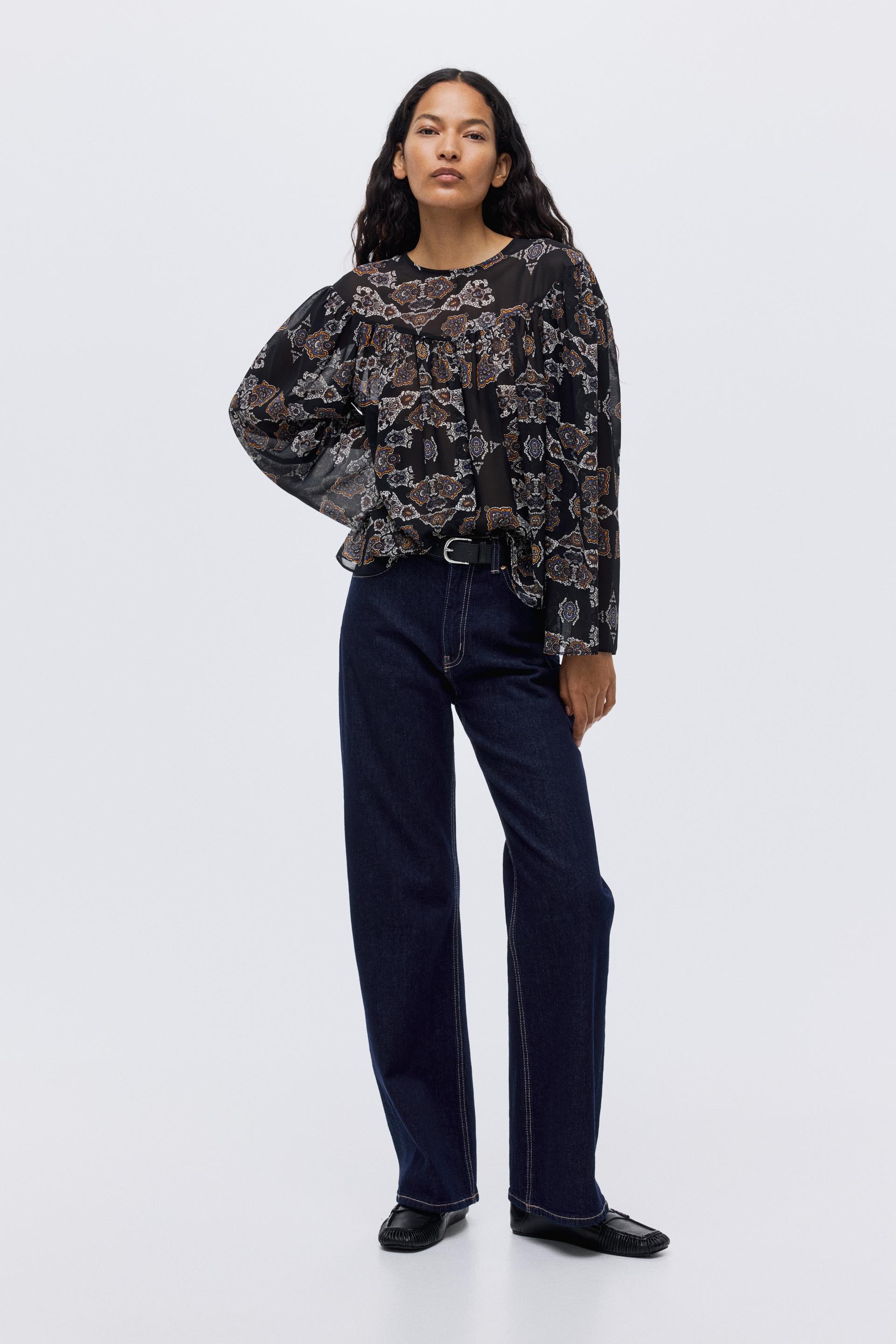 patterned blouse