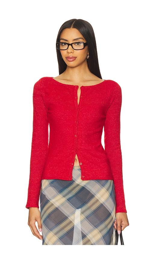 peachy den the claudine in red. - size s (also in xs)