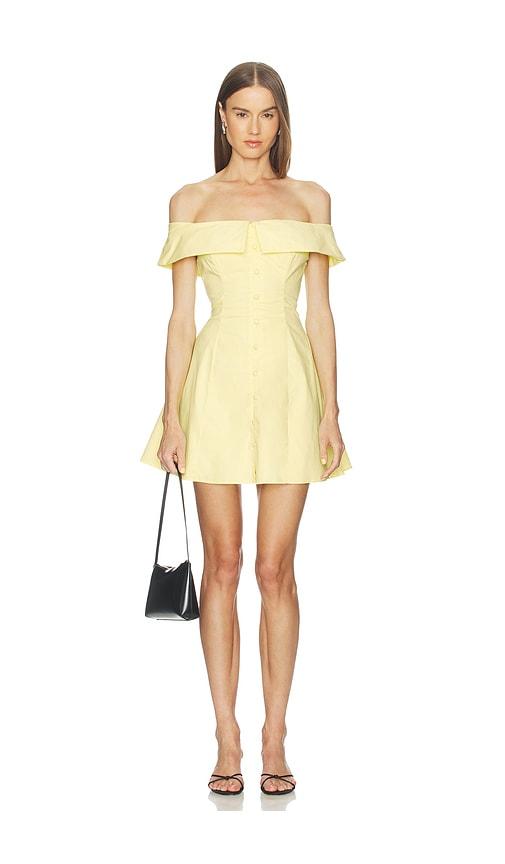 peixoto adeline mini dress in yellow. - size l (also in s, m, xl)