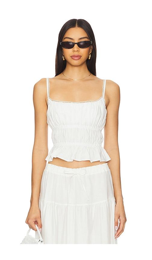 peixoto amelia top in white. - size l (also in xs, m, xl)