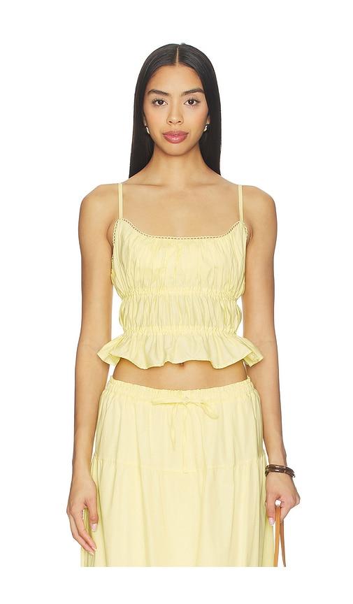 peixoto amelia top in yellow. - size m (also in s, xs, xl)