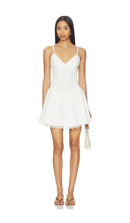 peixoto andie mini dress in white. - size l (also in s, xs, m, xl)