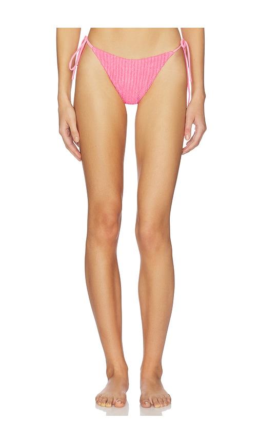 peixoto ari skimpy bottom in pink. - size l (also in s, xs, m, xl)