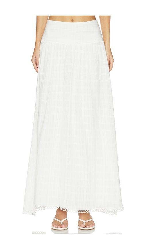 peixoto camila maxi skirt in white. - size l (also in s, xs, m, xl)