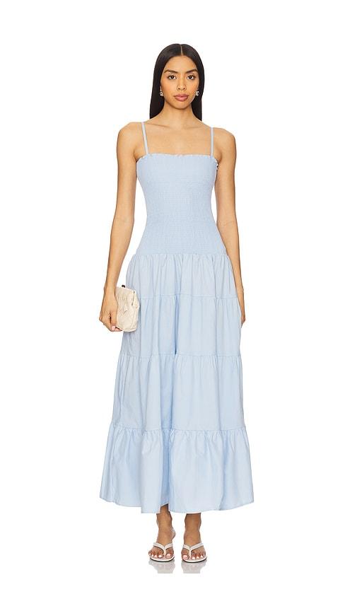 peixoto clementine maxi dress in baby blue. - size l (also in s, xs, m, xl)