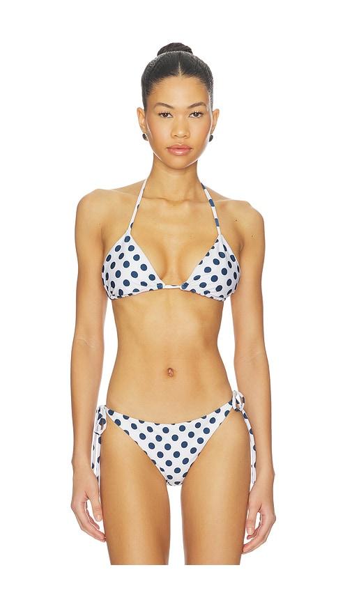 peixoto fifi bikini top in navy. - size l (also in s, xs, m, xl)