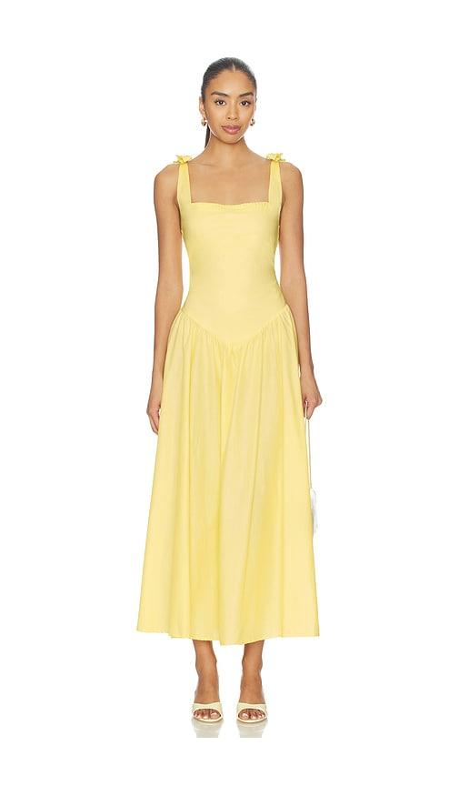 peixoto harlow dress in lemon. - size l (also in xs, s, m, xl)