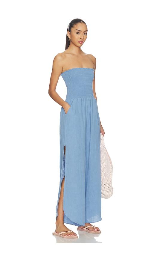 peixoto harriet strapless jumpsuit in blue. - size l (also in s, xs, m, xl)