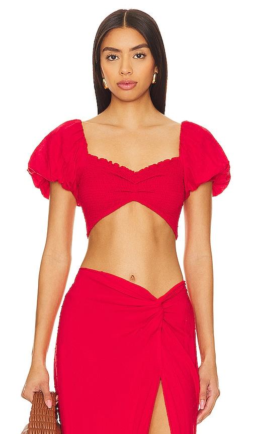 peixoto louisa top in red. - size s (also in xs, xl)