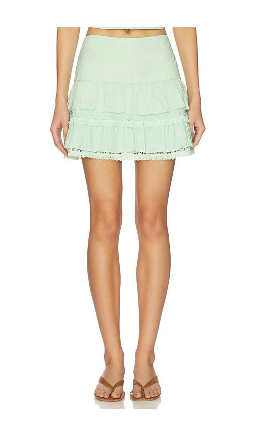 peixoto lydia skirt in mint. - size l (also in s, m, xl)