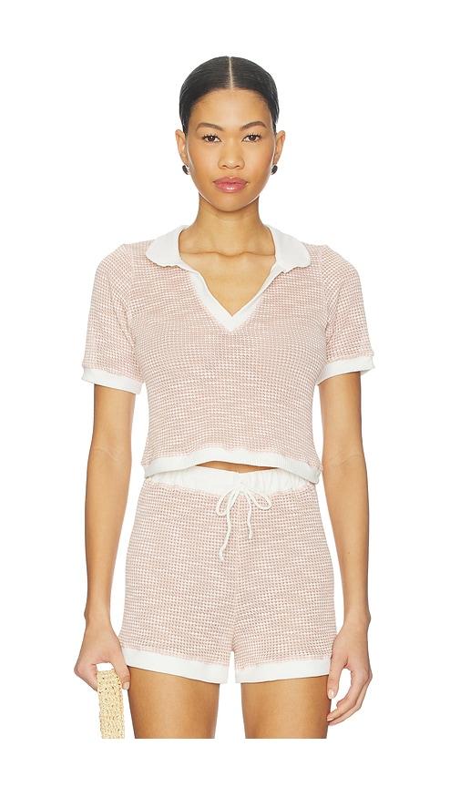 peixoto mila top in blush. - size l (also in m, s, xs)