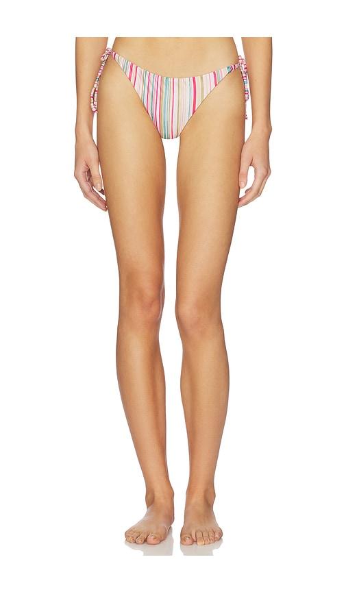 peixoto tonie bikini bottom in fuchsia,tan. - size l (also in s, xs, m, xl)