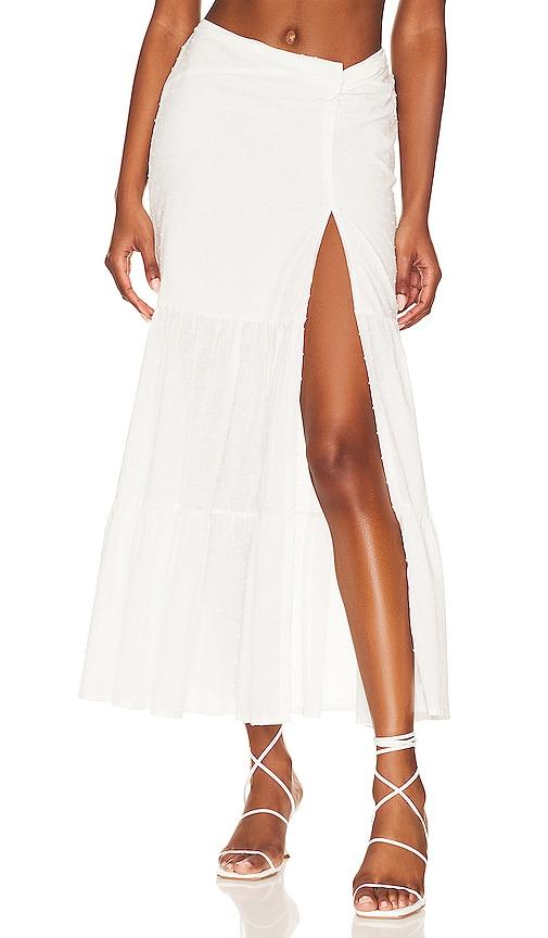 peixoto valentina maxi skirt in white. - size l (also in s, m)