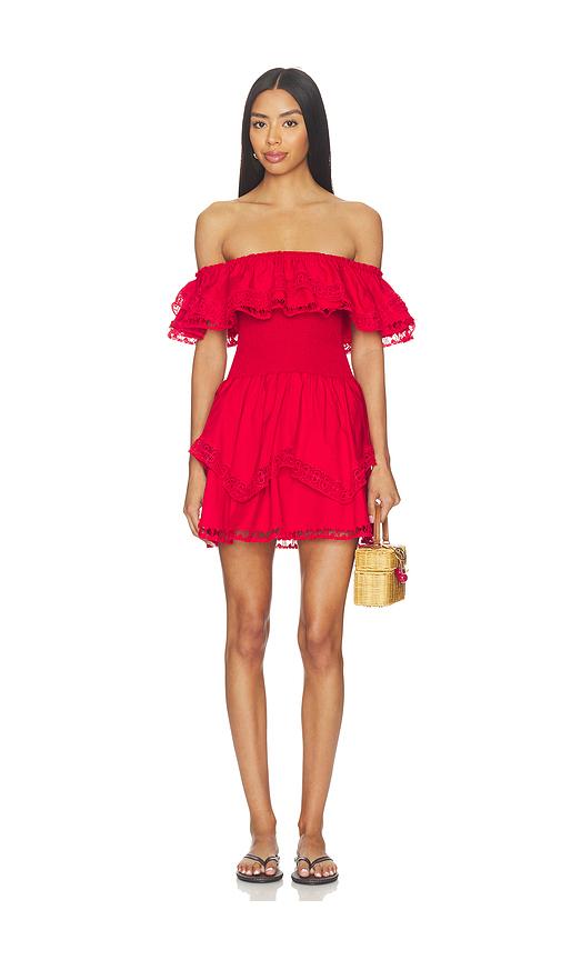 peixoto wyatt mini dress in red. - size m (also in s, xl)