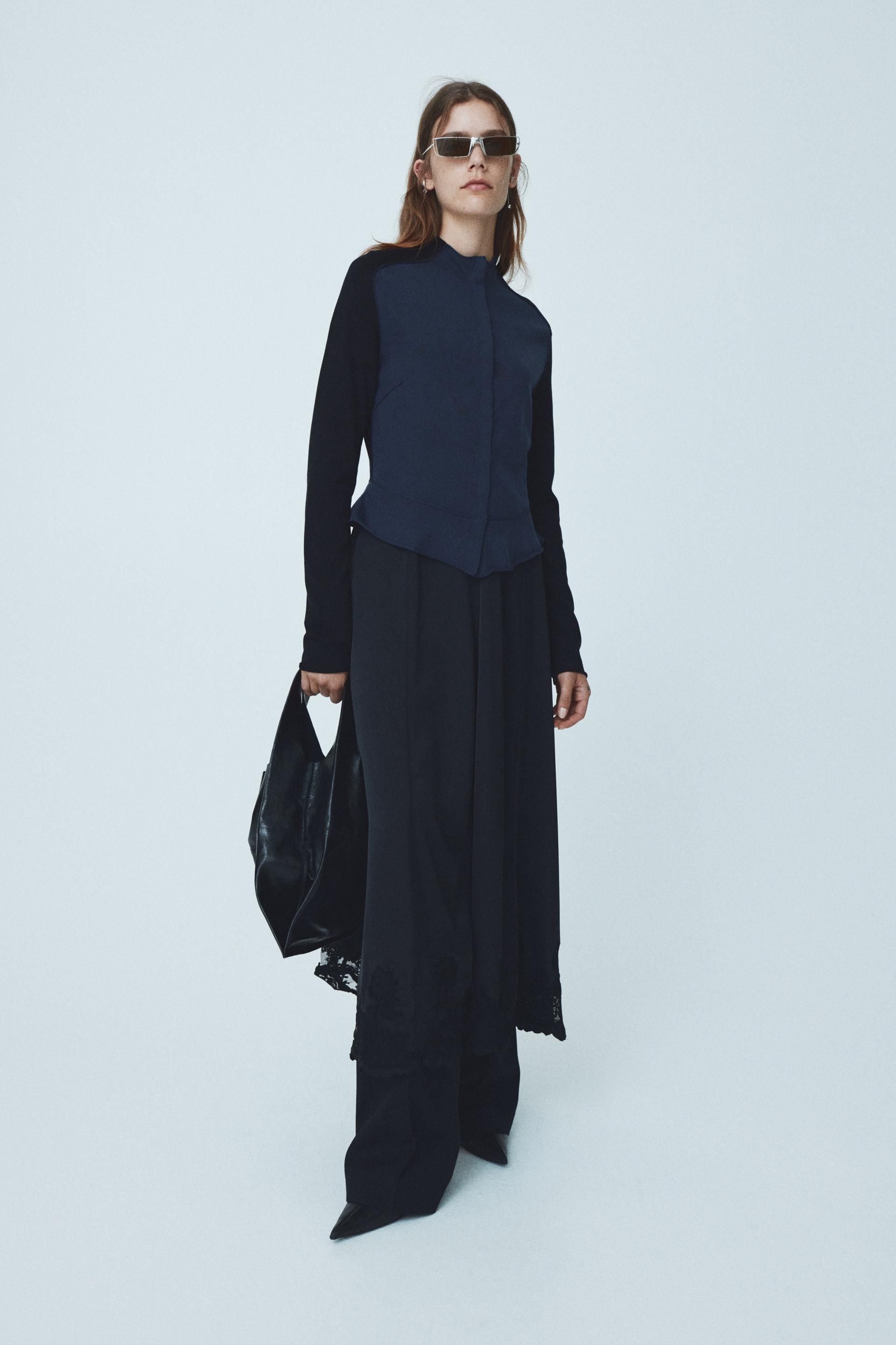 peplum cardigan