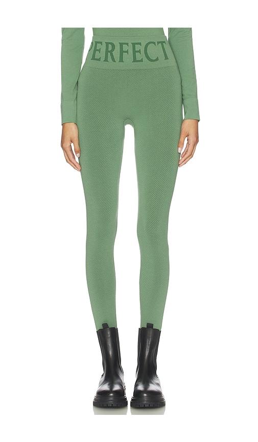 perfect moment perfect thermal legging in green. - size l (also in xl)