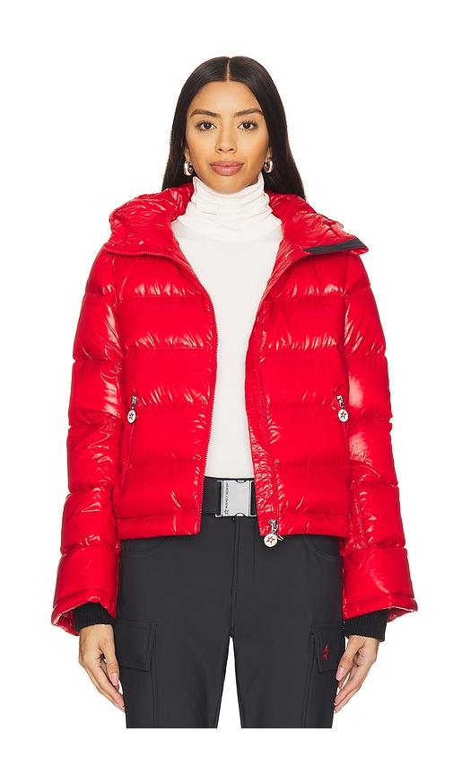 perfect moment polar flare jacket in red. - size l (also in xs, s, m, xl)