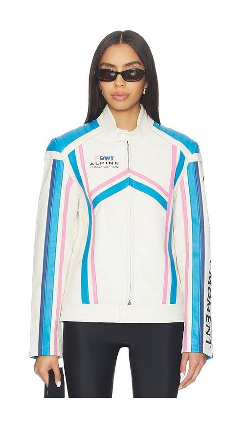 perfect moment racer jacket in multi. - size l (also in m)