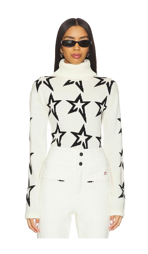 perfect moment star dust sweater in white. - size l (also in xs, s, xl)