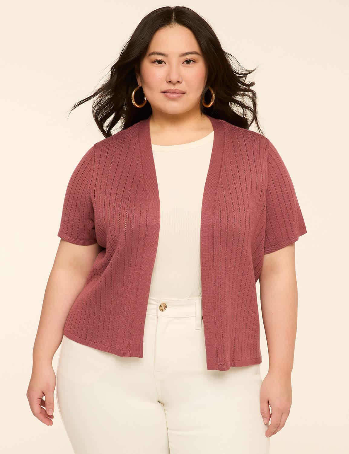 perfect sleeve open-front shrug
