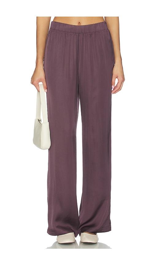 perfectwhitetee camile wide leg pant in chocolate. - size m (also in s)