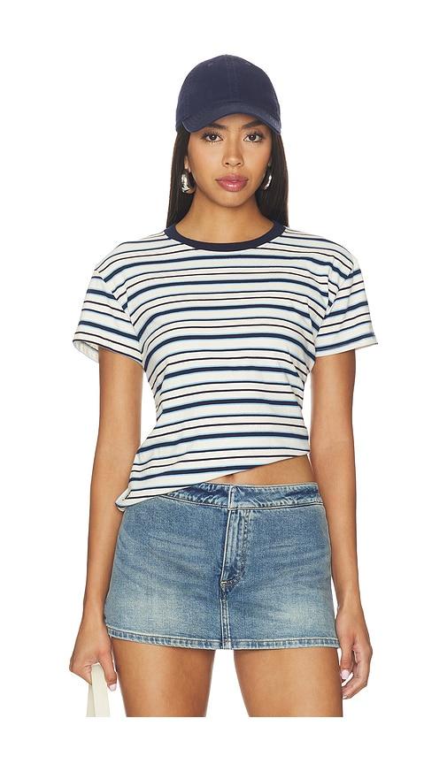perfectwhitetee dawn cotton tee in navy. - size m (also in xs, s)