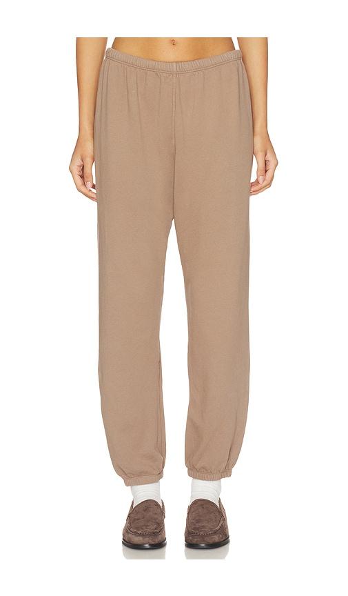perfectwhitetee french terry easy sweatpant in beige. - size m (also in xs, xl)