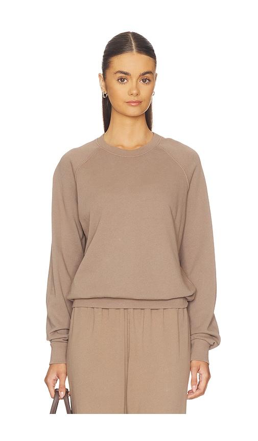 perfectwhitetee french terry sweatshirt in brown. - size m (also in xl)