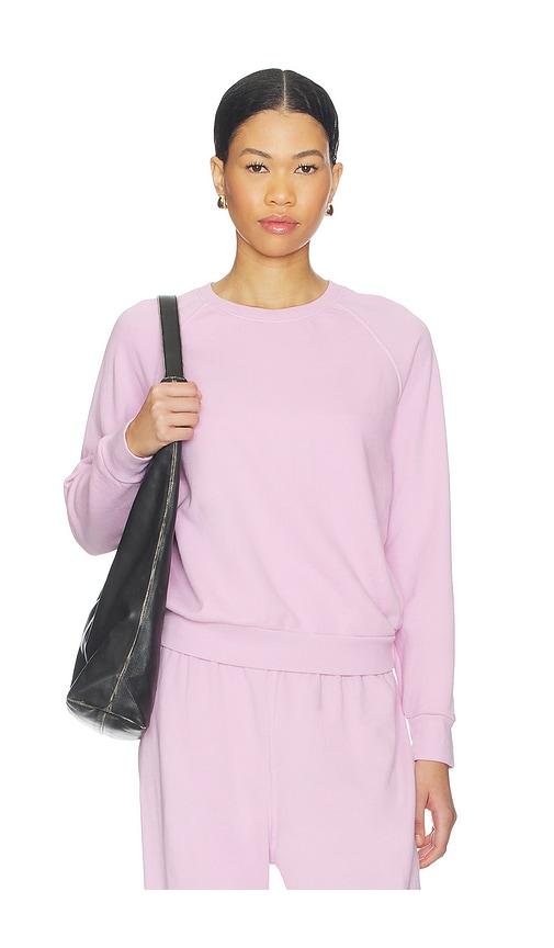 perfectwhitetee french terry sweatshirt in pink. - size s (also in xs)