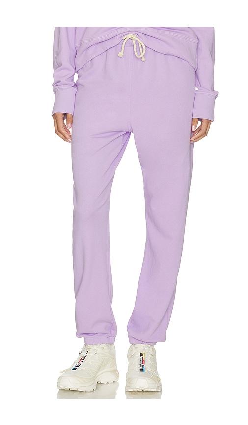 perfectwhitetee johnny french terry easy sweatpant in lavender. - size l (also in m, s, xl, xs)