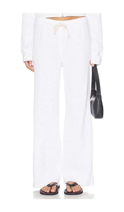 perfectwhitetee waffle pants in white. - size s (also in xl)