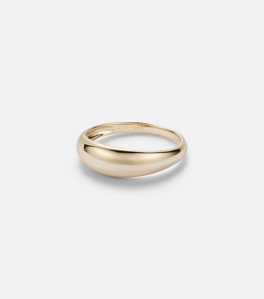 persée dome 9kt gold ring