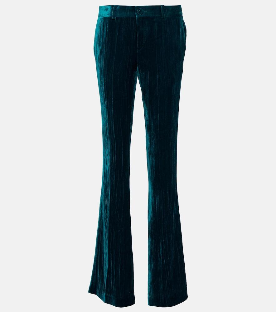 petar petrov gomez low-rise slim velvet pants